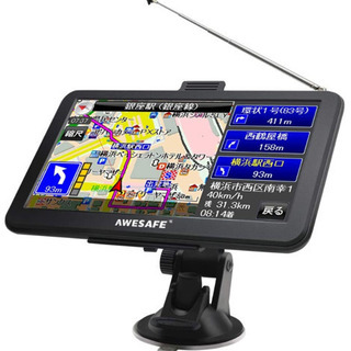 【新品未使用】ポータブルカーナビ ワンセグ搭載 TV機能 ７イン...