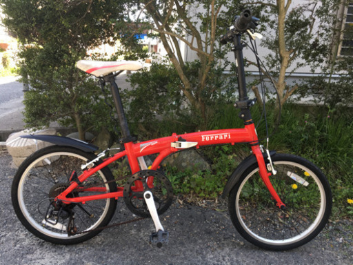 折りたたみ自転車20インチ（Ｆｅｒｒａｒｉ、７段変速）