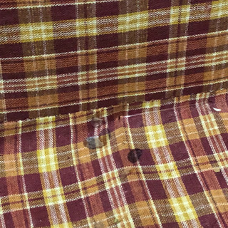 バスケットトランク 裏地付き 2個 ナチュラル チェック柄 差し上げますの画像