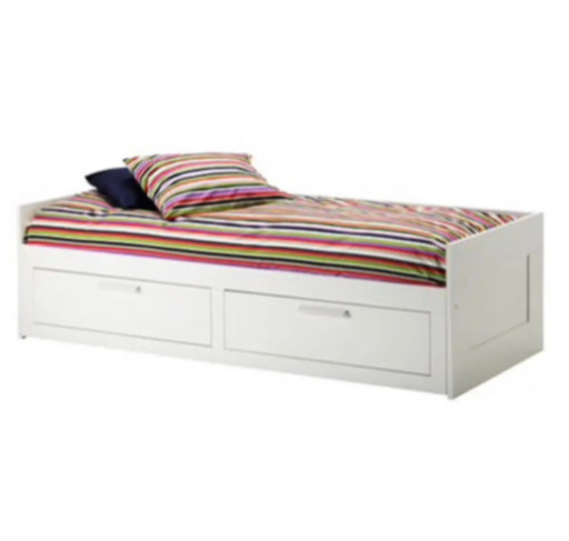 【取引中IKEA ブリムネス】ダブルにできるシングルベッド
