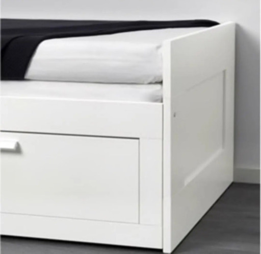【取引中IKEA ブリムネス】ダブルにできるシングルベッド