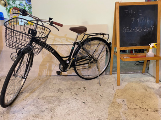 27インチ 6SPEED シティサイクル　ブラック