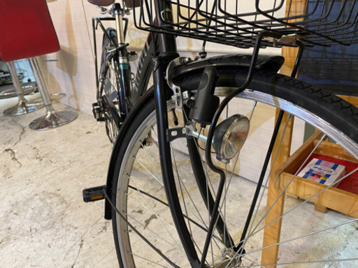 27インチ 6SPEED シティサイクル　ブラック