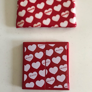 ポーチ付きミラー  milk fed