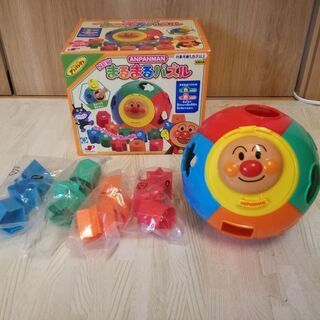 知育 アンパンマンおもちゃ まるまるパズル 形 1000円