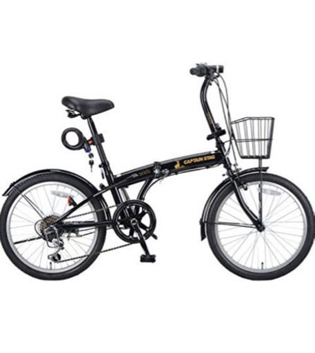 キャプテンスタッグ 20インチ折りたたみ自転車❗️ほぼ新品❗️