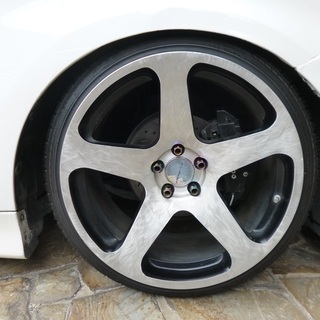 検査4年3月プリウスG後期型 改造多数/Varrstoen18インチ/イデアル車高調/キャンバー5度/ガングリップステアリング/ブラックウッドパネル/ナビの画像
