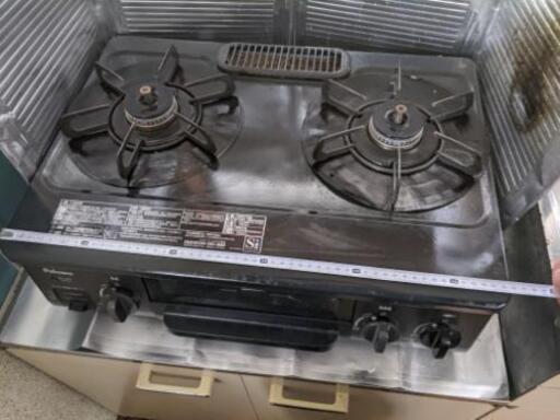 ガスコンロ(パロマ IC-N36B)黒　4月末まで