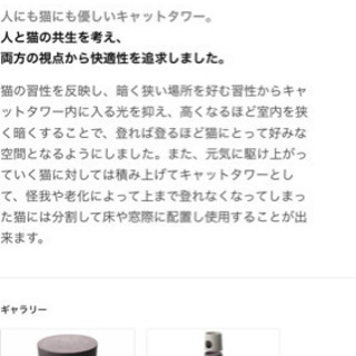 NECOTA ネコタ キャットタワー/グレー カインズホームの画像