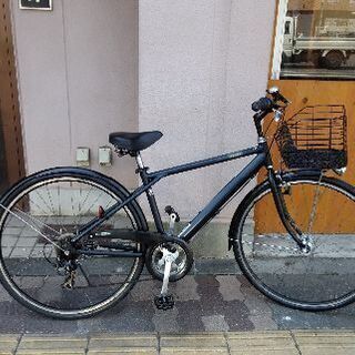 TOPVALU 27吋シティーサイクル  アルミ/外装7段/LE...