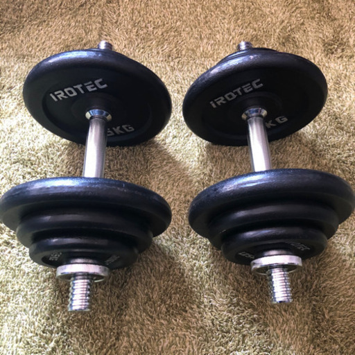 インクラインベンチ　可変式ダンベル　20Kg×2個セット