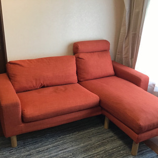 【取りに来てください】　無印良品カウチソファー　カバー新しいです。