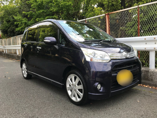 平成24年 ムーヴ ｶｽﾀﾑX 4WD LA110S パープル 走行21万キロ 車検3年3月