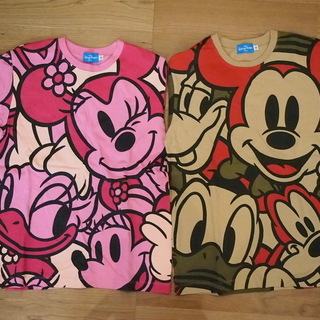 ★美品★ディズニー　Tシャツ　ミッキーミニー2枚セット　ペア