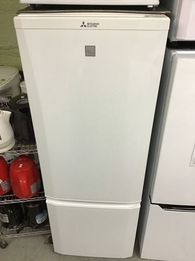 【送料無料・設置無料サービス有り】冷蔵庫 2017年製 MITSUBISHI MR-P17EA-KW 中古
