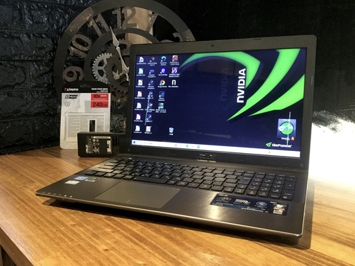 売却済み。ご覧頂きありがとうございました【NVIDIA搭載！一宮でWindows10搭載機！ASUS ゲーミングPC corei7 第３世代】一宮市のパソコン屋 Mr.Carnival（ミスカニ）です！パソコン修理・中古パソコンの販売、iPhone&iPad修理店【クレカ&PayPay&メルペイ使えます！】店頭在庫PCのご紹介です！受け渡しは店舗にて(^^)/【15.6インチ ノートパソコン ゲーミングノートPC 3rd i7/RAM8GB/新品SSD240GB】