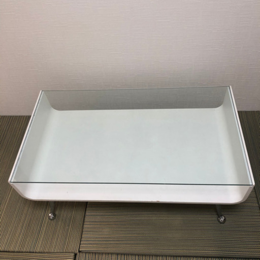 ガラステーブル センターテーブル ローテーブル リビングテーブル　フランフラン