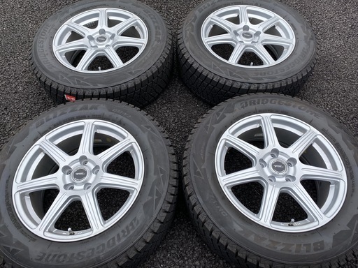 バリ山 ブリヂストン スタッドレス DM-V2 225/65R17 ★ トップラン 7J ×17 +45 5H-114.3 ★ CX-5 ハリアー エクストレイル などなど