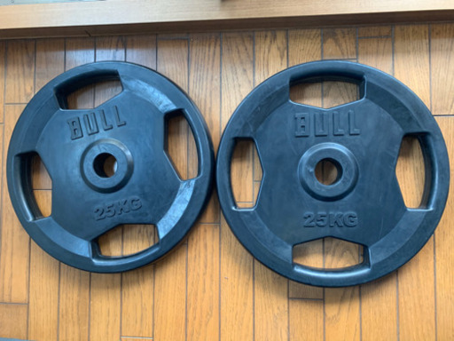 BULL ラバープレート 25kg ペア