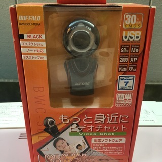 ☆未使用品 激安！！ BAFFALO　USBウェブカメラ　黒　ノ...