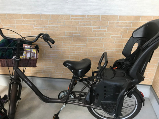 自転車　リアチャイルドシート付き