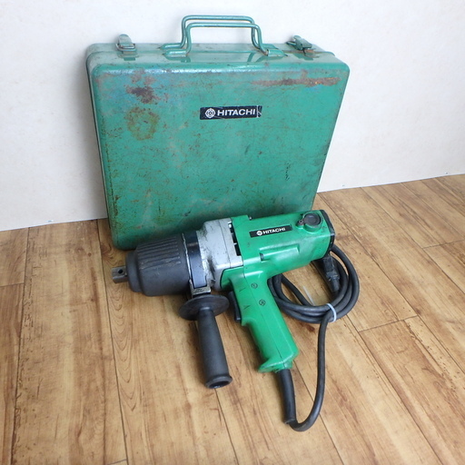 日立 インパクトレンチ ② WH22 動作確認済み 22mm 100V 電動インパクト ソケット 付属 回転 電動工具 車 タイヤ交換 DIY 中古品 宮城