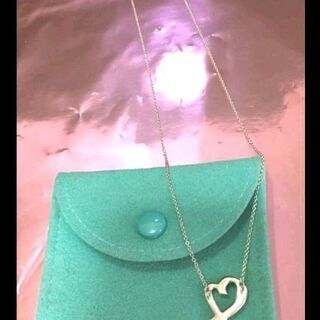 Tiffany パロマ・ピカソ ラビングハート 一粒ダイヤ付きネックレス