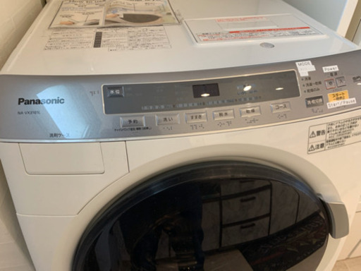 中古Panasonic全自動ドラム式洗濯乾燥機PayPay払可！⭐️2021年2月リユース保証付
