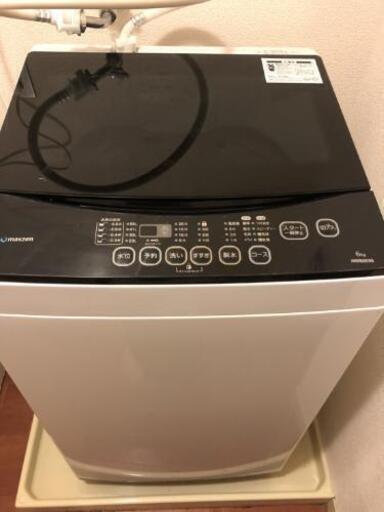 2018年製✰*。 モノトーン 全自動洗濯機！6kg