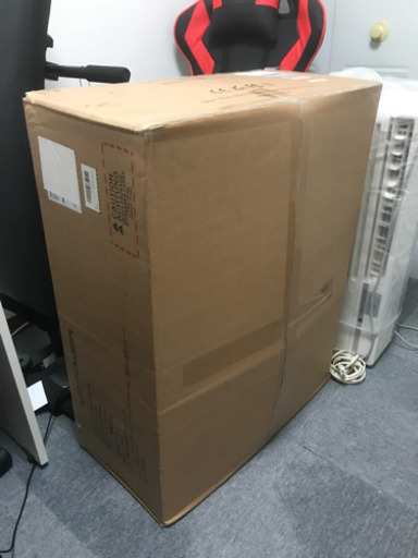 受付終了しました。LC-POWER ゲーミングチェア 赤色 新品未開封