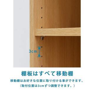 新品　扉付きフリーラック　タナリオ　カラーボックス 多目的棚　全棚板可動式 　移動棚5枚付の画像
