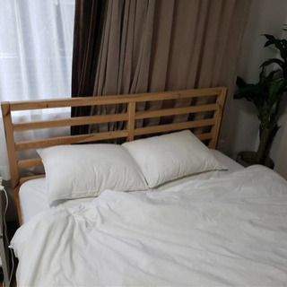 IKEAイケアのダブルベット1年半使用美品。フランフラン無印大塚家具ウニコ好きに IKEAイケアのダブルベット1年半使用美品。フランフラン無印大塚家具