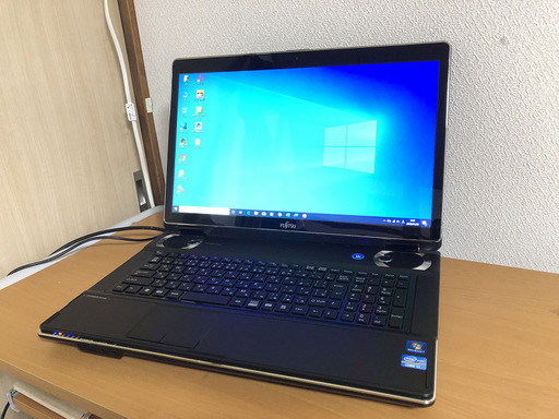 商談中に付き受付を一時ストップ致します。中古　富士通　LIFEBOOK NH77/ED　17インチ液晶　Core i7 4コア8スレ　新品SSD240GB＋HDD750GB 8GBメモリ　TV視聴可