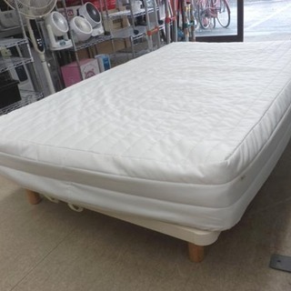 セミダブルベッド 無印良品 マットレス付き フレーム MUJI 木脚付き