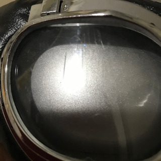ジャンク　ヴィンテージ型ハーフヘルメット　シルバーの画像