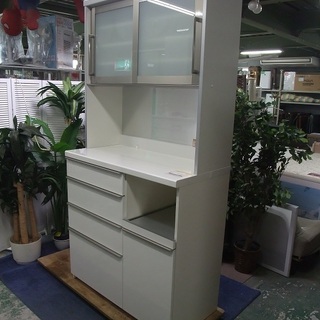 R1000) パモウナ キッチンボード 2015年製! 食器棚 店頭取引大歓迎♪