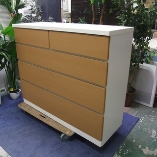 R1008) ニトリ 4段チェスト MIRRIA 120LC 2012年製! 収納家具 店頭取引大歓迎♪