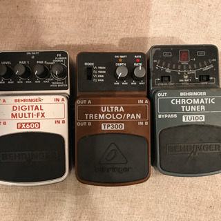 behringer コンパクトエフェクター3点