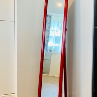 全身鏡★レッド