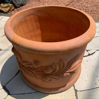 巨大!! イタリアンデザインテラコッタ鉢!!レア!!大型プランター!!の画像