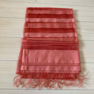 新品　シルク混　大判ストール