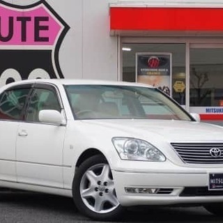 セルシオ　C仕様　ベージュな本革内装が大人な雰囲気を出しています。　自社ローンならミツクニ！の画像