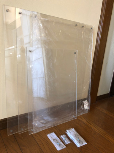 【元値15000円☆】無印　アクリル　ピクチャーフレーム大 B2×3 とB3×1