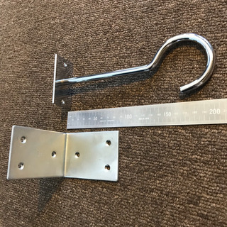 DIY 大きめフック金物　アングル　セット