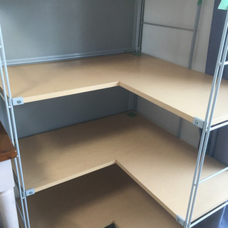 【受付終了】〈値下げしました！〉【4/29〜30引取限定】無印風L字形シェルフの画像