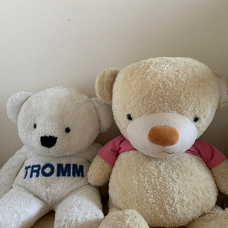 大きなクマのぬいぐるみ　二個セット