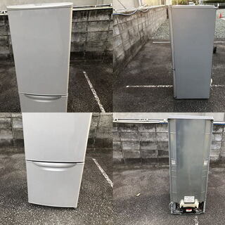 ★ 動作〇 ★ 冷凍冷蔵庫 National NR-B171J -S 165L [ 幅480x奥行584x高さ1293mm ] ◆ ナショナル 2006年製の画像