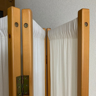 木製・帆布のパーテーション 衝立の画像
