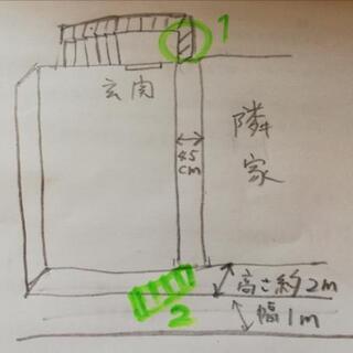 家の裏側へのアクセス改善