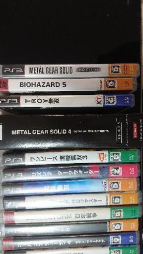 PS3本体、付属品、コントローラー2個、ソフト多数